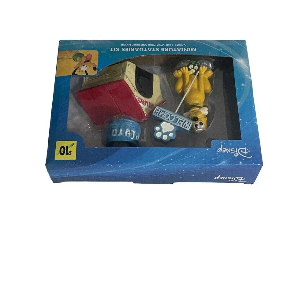 Disney's Mickey Mouse Pluto's Mini Garden Statuette Set,Yard Garden Planter Lawn